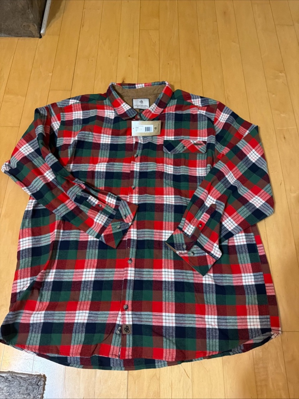 Legendary Whitetails Red Green White Plaid Button-Down Shirt